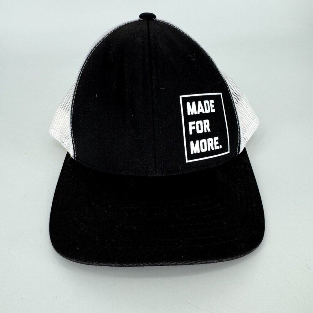Made For More Trucker Hat Black‎ White One Size